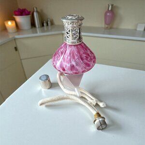 Pink Leopard Scentier Catalytic Fragrance Lamp Art Glass Home Diffuser